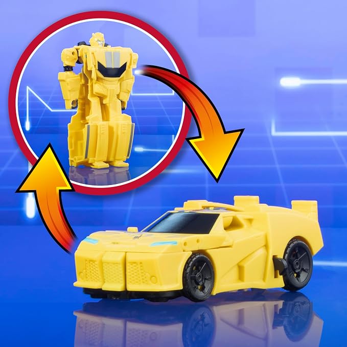 Transformers 1-Step Flip Heroes 3-Pack figuras de acción 4 pulg miniatura 5