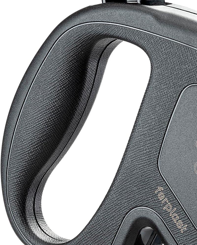 Retractable Leash for Large Dogs Flippy ONE Tape L, 5 m extendable Tape, max 50 kg, Black