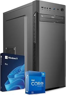 PC Fisso Completo - Computer Desktop Intel Core i7-14700 • RAM 32GB DDR4 • SSD 1TB NVMe M.2 • Grafica Intel UHD 770 • Wi-Fi AC e Bluetooth • Masterizzatore DVD • HDMI • USB 3.0 • Windows 11 Pro