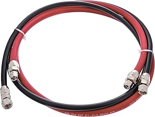 Master Elite Series 6 Foot Air and Fluid Hose Assembly Set with Fittings for Spray Guns, Paint Pressure Pot Tanks, Professional Heavy Duty - Air 3/8" NPS, 5/16" ID & Fluid Hose 1/4" NPS, 1/4" ID