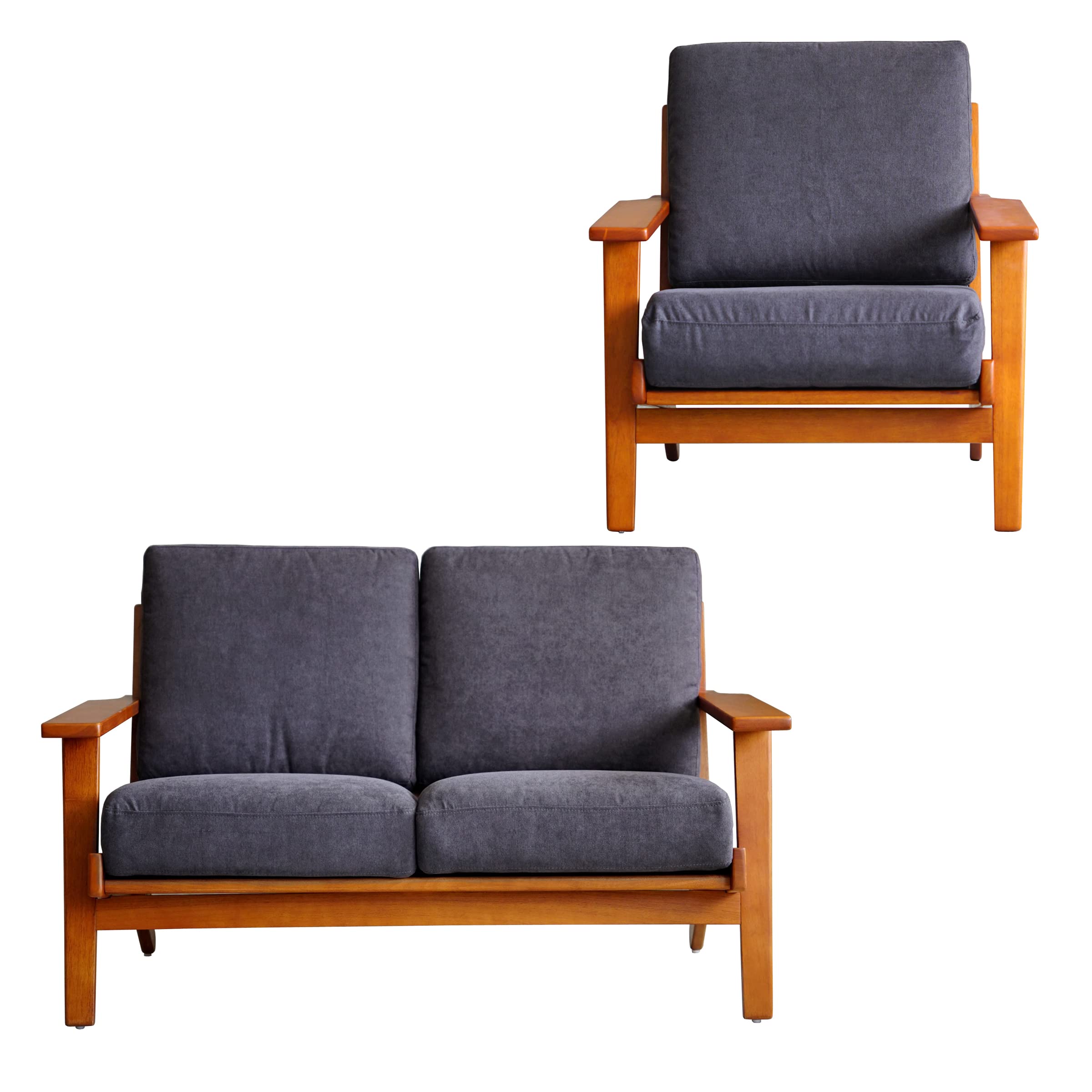 Amazon｜North Orange GE290 ソファ セット 2点 一人掛け 二人掛け 肘