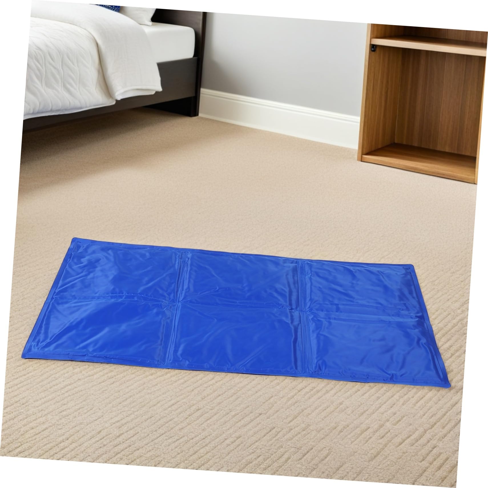 Garneck Tappetino Refrigerante per Cani in Gel Blu per Estate | Copertura in Spugna, Leggero e Facile da Trasportare, per Qualsiasi Ambiente
