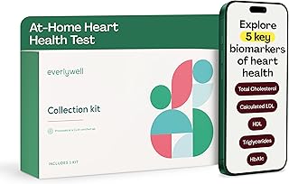 Everlywell Heart Health At-Home Lab Test for Women and Men, Measures Cholesterol, Triglyceride and HbA1c Levels, Accurate Blood Analysis, CLIA-Certified Lab Results Within Days, Ages 18 Plus