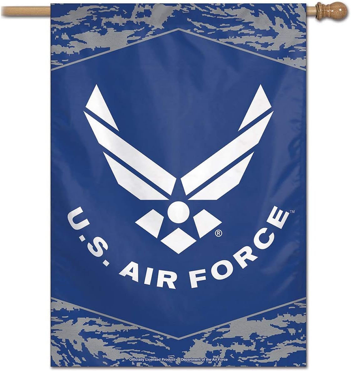 WinCraft Military Air Force 43677117 United States Air Force Digi Camo 28" x 40" Vertical Flag, Multicolor