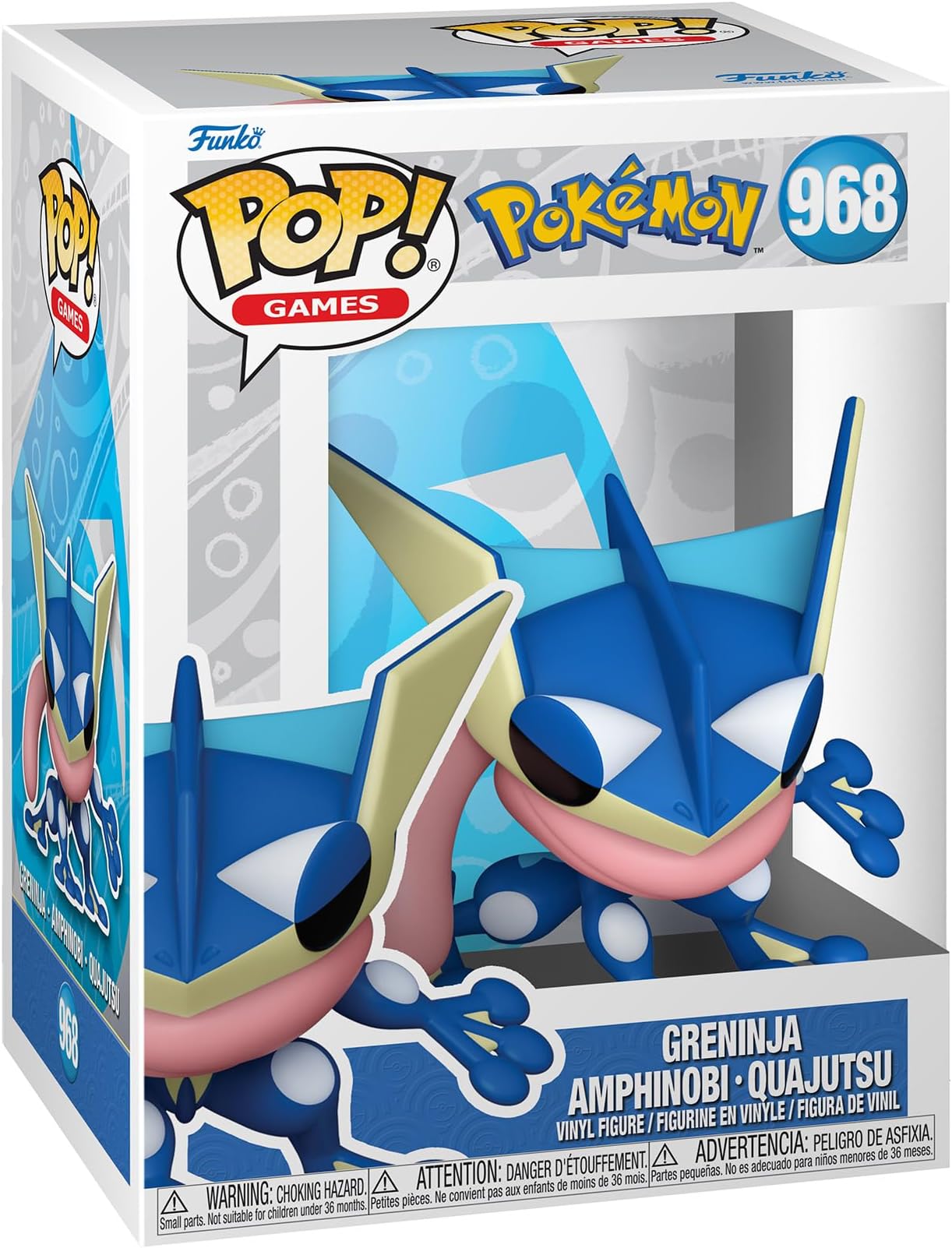 Funko POP! Games: Pokemon - Greninja - Quajutsu - Vinyl Collectible Figure - Gift Idea - Official Merchandise - Toy for Children and Adults - Video Games Fans - Model Figure for Collectors