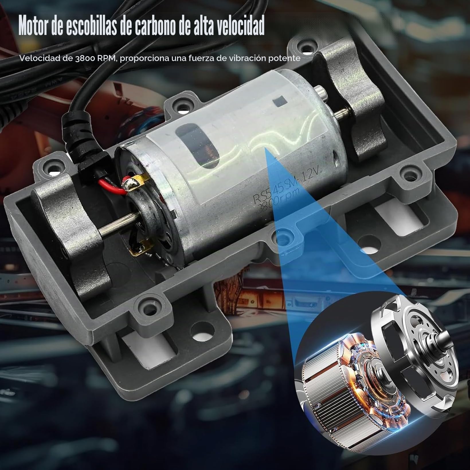 otor vibratorio DC 24 V 3800 rpm Motor vibratorio Mini Industria Plástica | Motor vibratorio de velocidad para cama de masaje, silla e instrumentos médicos