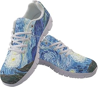 Women Men Lace Up Shoes Walking Sports Trainers Durable Sneaker for Running Hiking Gym US 5-15