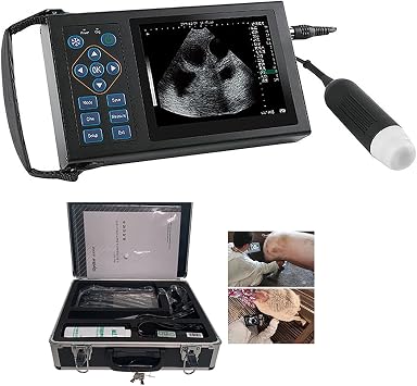Ultrasound machine for pregnancy, for Pigs/Dogs/Sheep Pregnancy Test, Uterine Disease Test, and Back Fat Test, 5.6-inch HD Display, Can Connect Memory Card And Usb Flash Drive