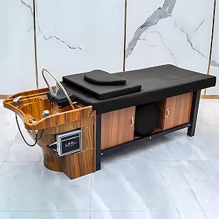 Salon Spa Massage Shampoo Bed with Water Circulation, Intelligent Temperature Control Panel, Phototherapy, Fumigation, Head Spa Equipment & Facial Beauty Table