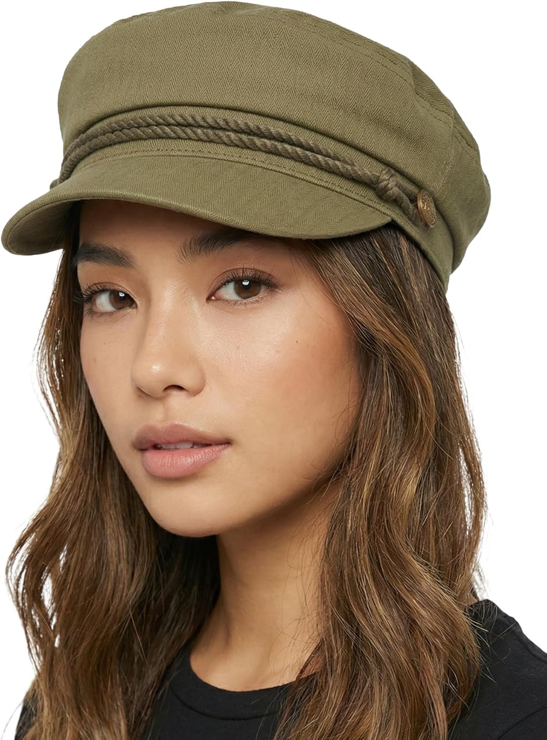 Funky Junque Newsboy Hat for Women – Trendy Greek Fisherman Cap, Classic Women's Baker Boy Newsies Hat, Ladies Fashion Caps