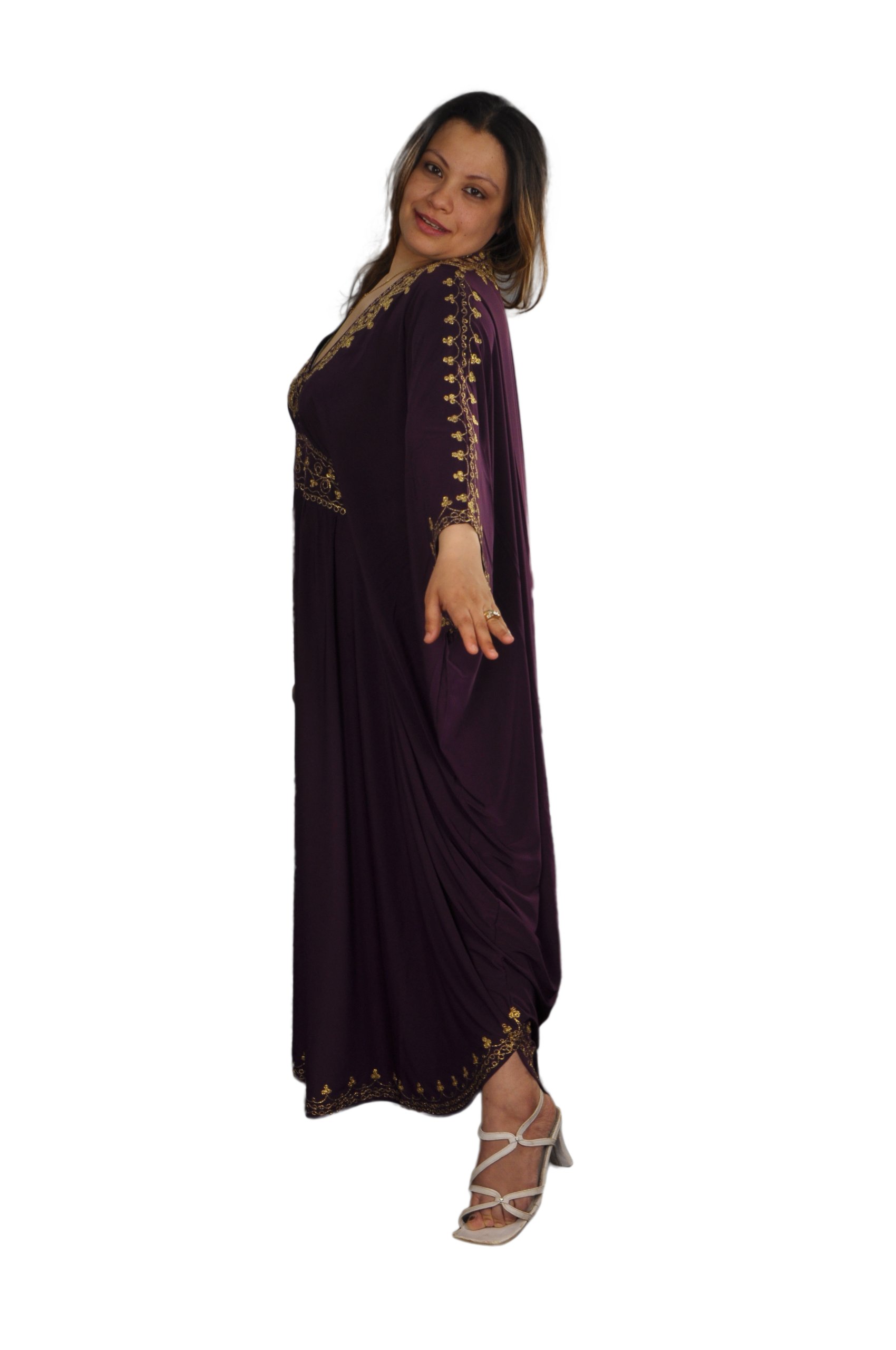 Damen Kaftan im Oriental Style, Einheitsgröße: M bis 3XL (40-58)