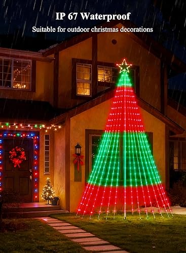 Miniatura 4 de Luces de árbol de Navidad de 17 pies con 564 LED, cadena de luces RGB que cambian de color con control remoto y aplicación inteligente, más de 52