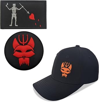 Black Seal Team Six Baseball Cap Flexible Fit Tactical Seals Hat+Patch