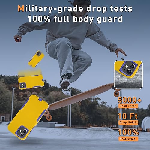 Miniatura 9 de Xmon Funda magnética para iPhone 11 compatible con MagSafe Protector de pantalla de vidrio templado con protector de lente de cámara Funda para