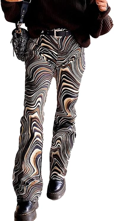 Amazon.com: Las mujeres acampanadas pantalones Y2K ajuste suelto cintura  elástica pantalones de chándal campana inferior vintage pantalones 90S :  Ropa, Zapatos y Joyería
