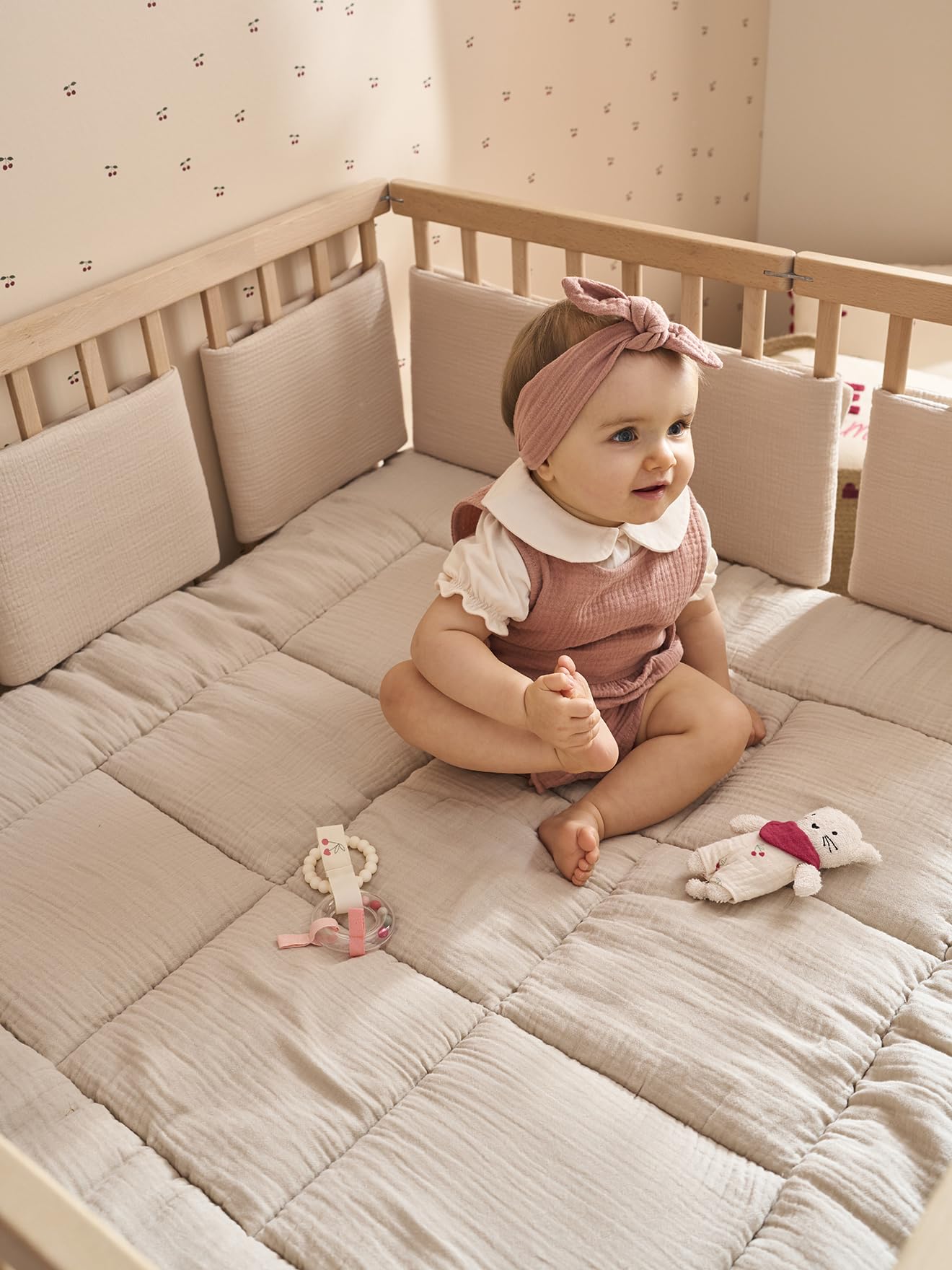 Vertbaudet Baby Spieldecke/Laufstalleinlage Oeko-Tex 75X100