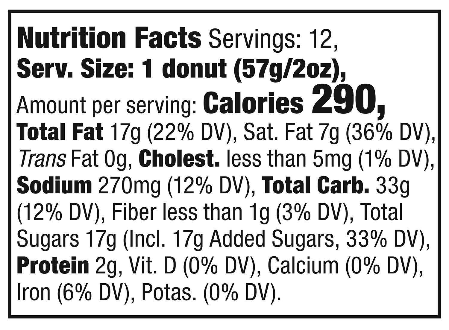 Fresh Brand – Assorted Cake Donuts, 24 oz (12 ct)