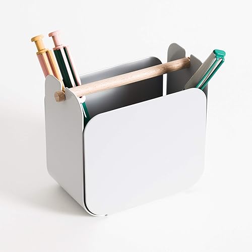 Miniatura 3 de U Brands Vaso de metal, accesorio de escritorio, colección Arc, rosa