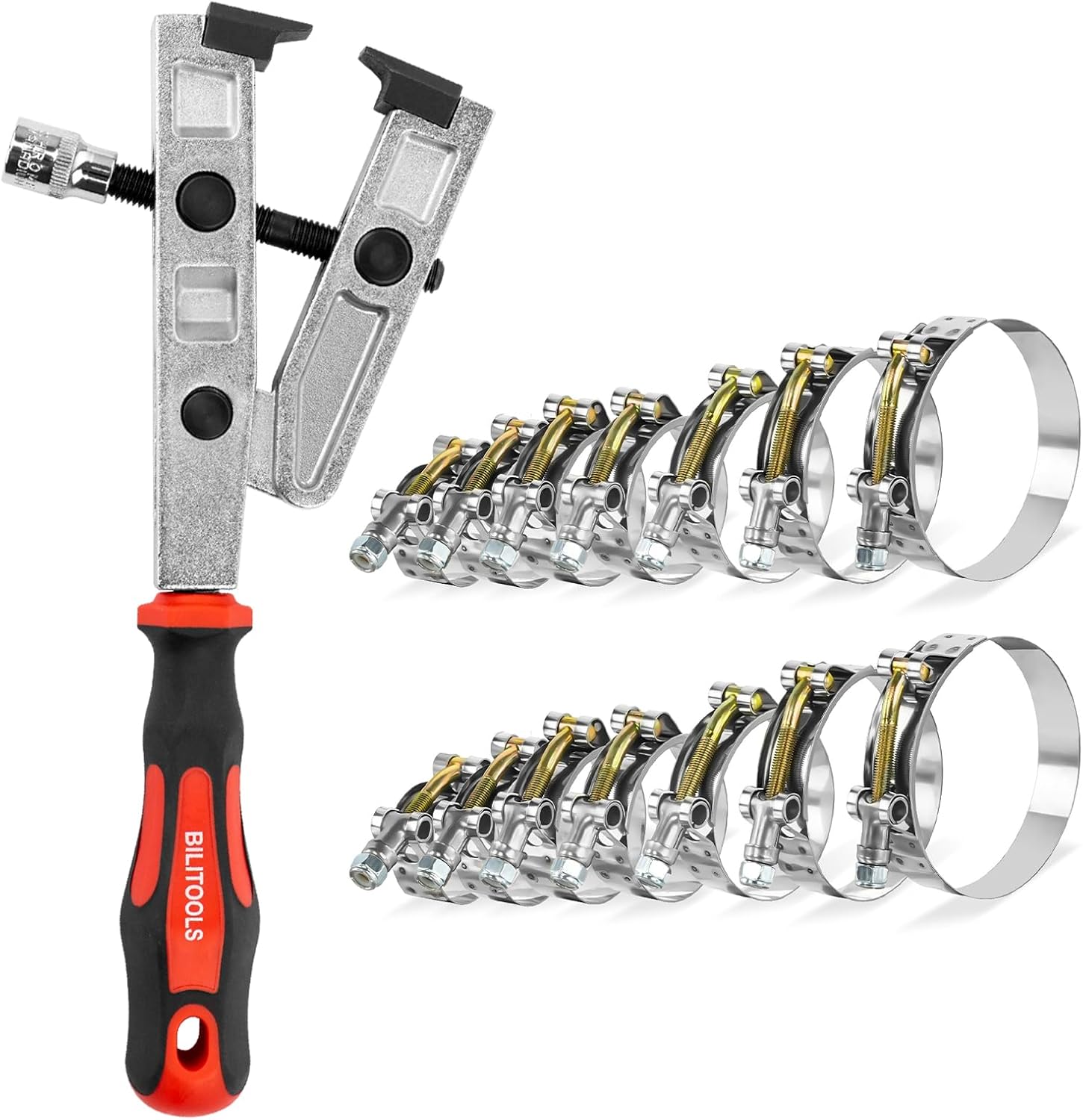 Heavy Duty CV Boot Clamp Pliers & T-Bolt Hose Clamp Set
