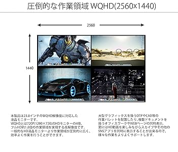 WQHD(2560×1440)100Hz ゲーミングモニター 生産終了〉JAPANNEXT JN-238VG144WQHDR ゲーミングモニター