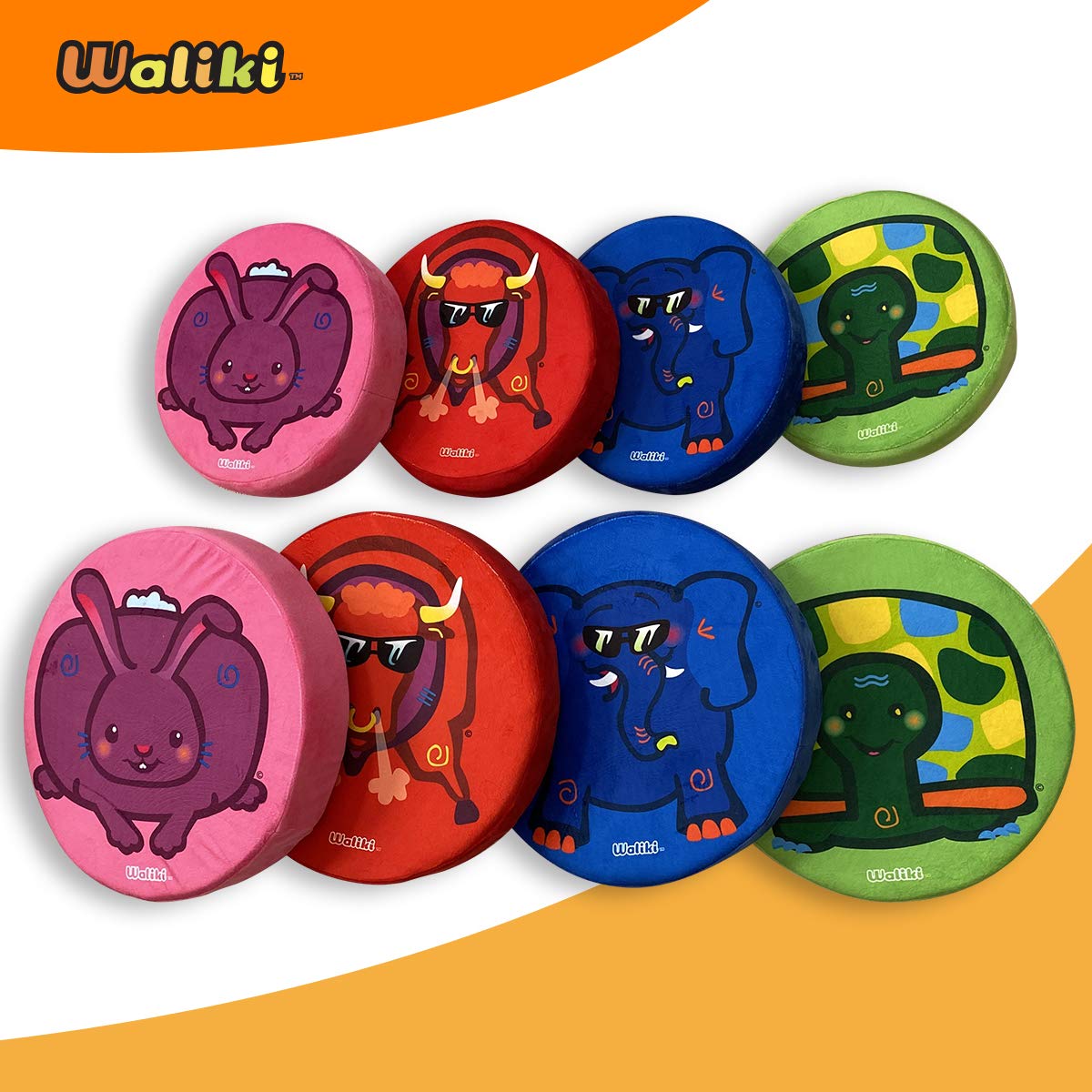 WALIKI Round Children Floor Cushions, Alternative Classroom Seating | Sponge Disc Seats | 15"/40CM | Pack of 4 - Image 4