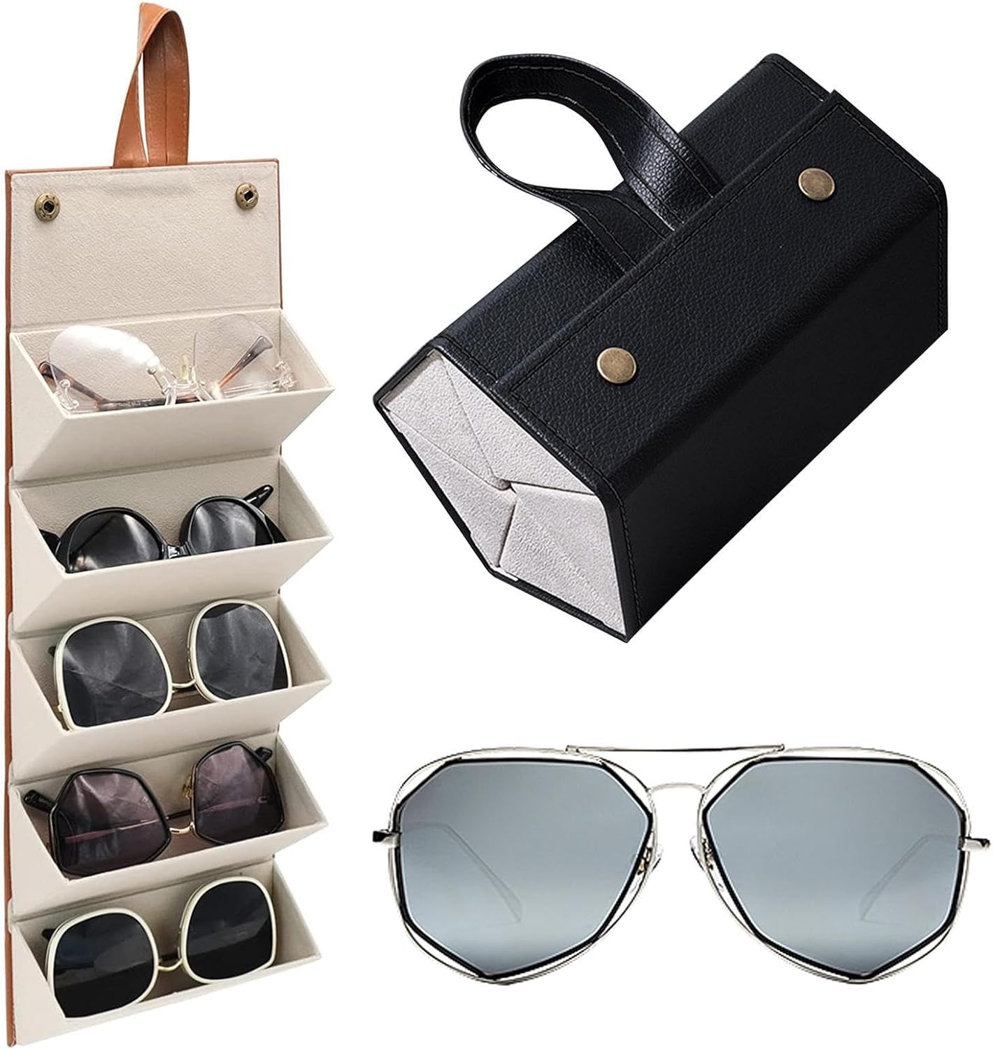 Travel Sunglasses Organizers Sunglass Travel Case Sunglass Travel Case for Multiple Pairs-image-29