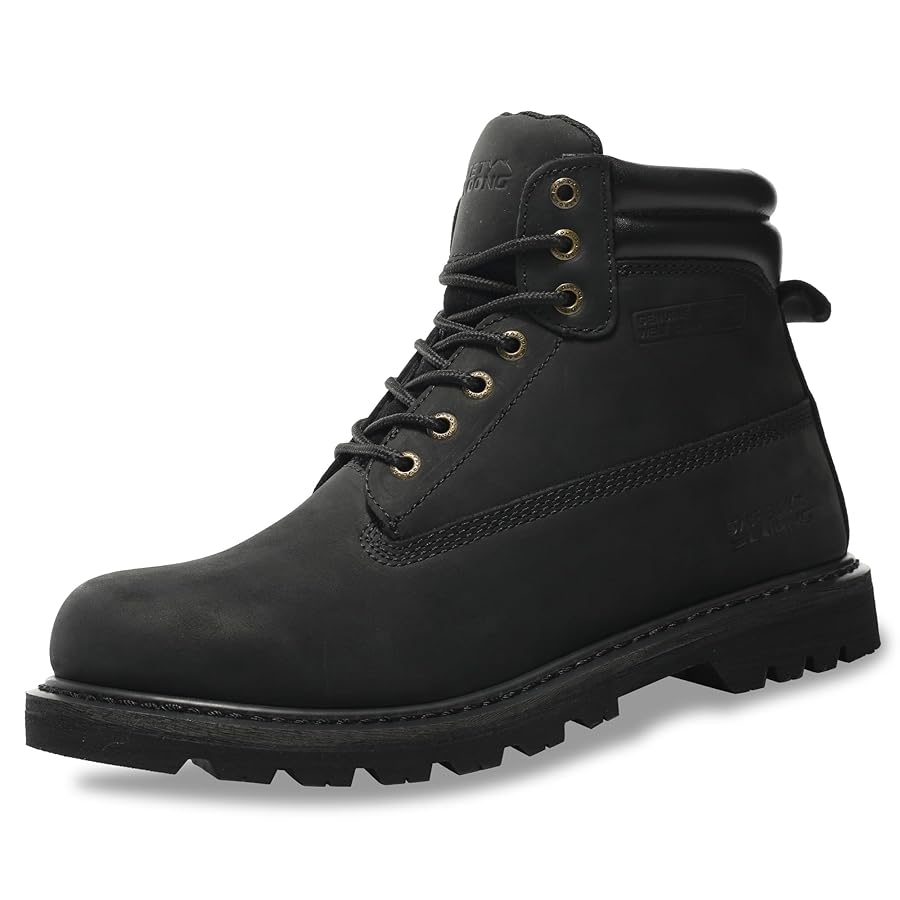 Botas De Trabajo Para Hombre NINGO Men's Steel Toe Work Boots,