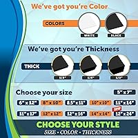 Vista 3 de Mega Format Hojas de plástico de PVC expandido, hoja blanca rígida de 6 x 12 pulgadas para manualidades, señalización y exhibiciones, tablero de PVC