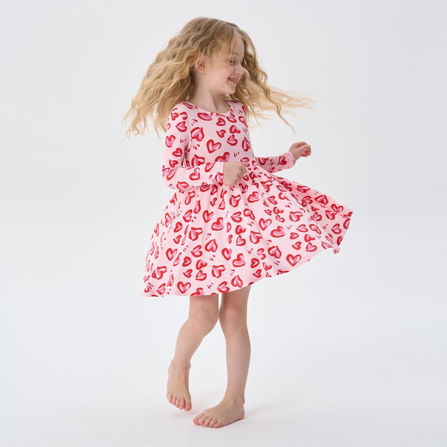 pureborn Baby Toddler Girl Viscose from Bamboo Dress 2-5T - Image 2