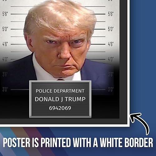 Miniatura 3 de Póster de policía de Donald Trump Mugshot  DJT Trump 2024 divertido póster presidencial meme  Póster sin marco de 12 x 18 pulgadas  Póster premium
