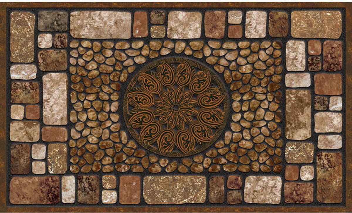 Masterpiece Notre Dame Doormat, Brown, 18-Inch by 30-Inch