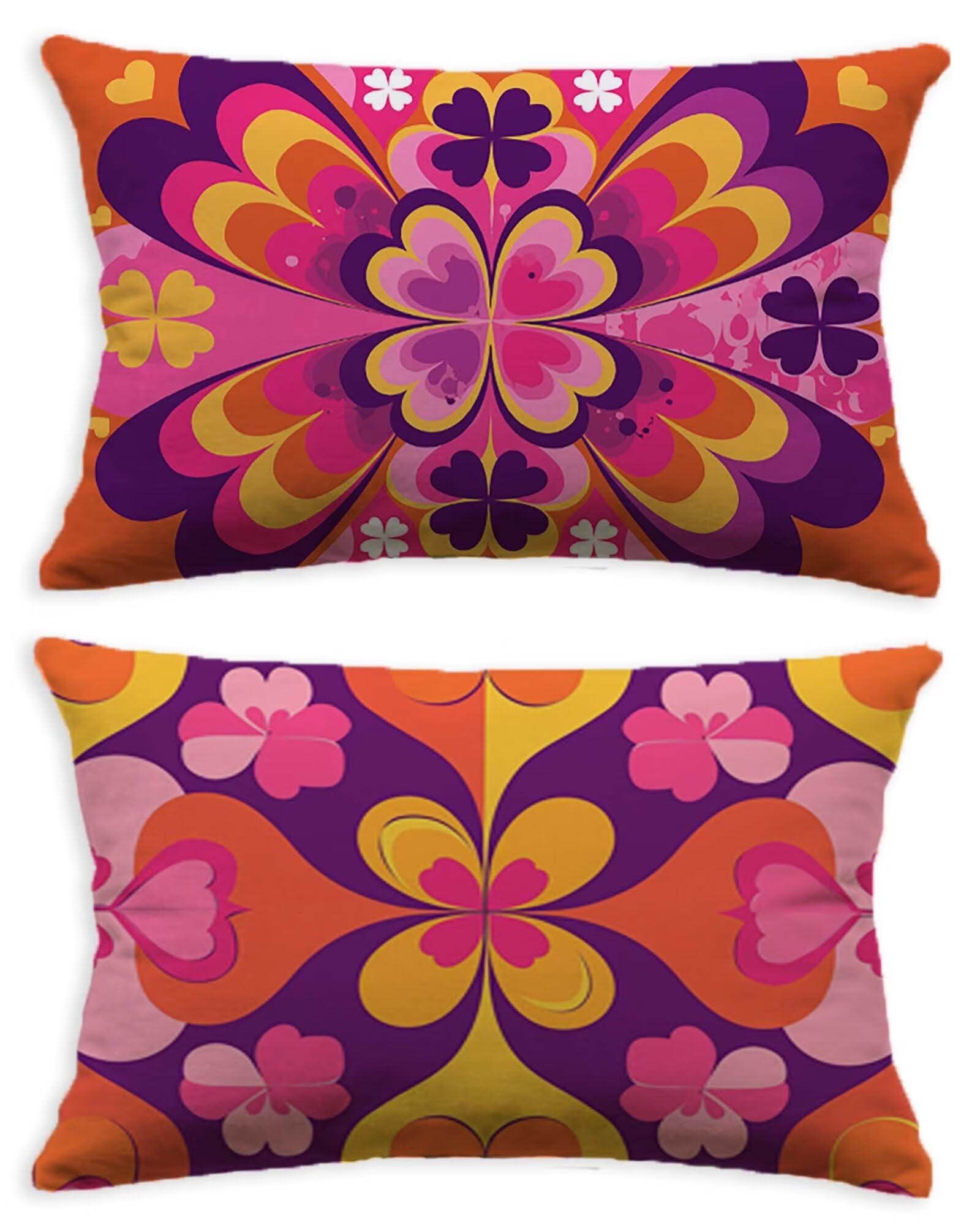 Housse de coussin de couleur taie oreiller 40x60 velours salon maison