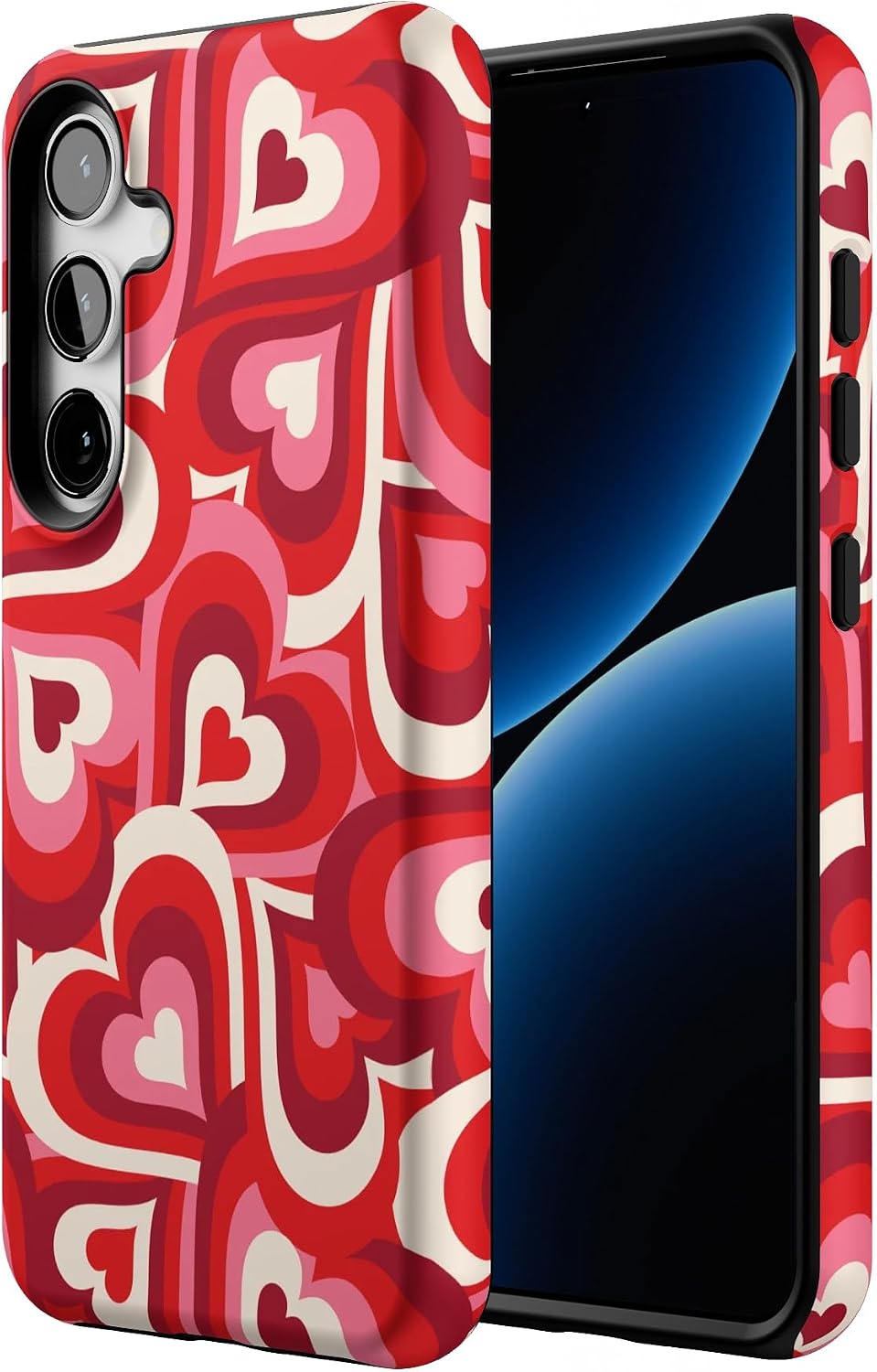 Casely Galaxy S24 Case | Love Song Remix | Ombre Hearts | Essential Slim Dual-Layer Protective Design