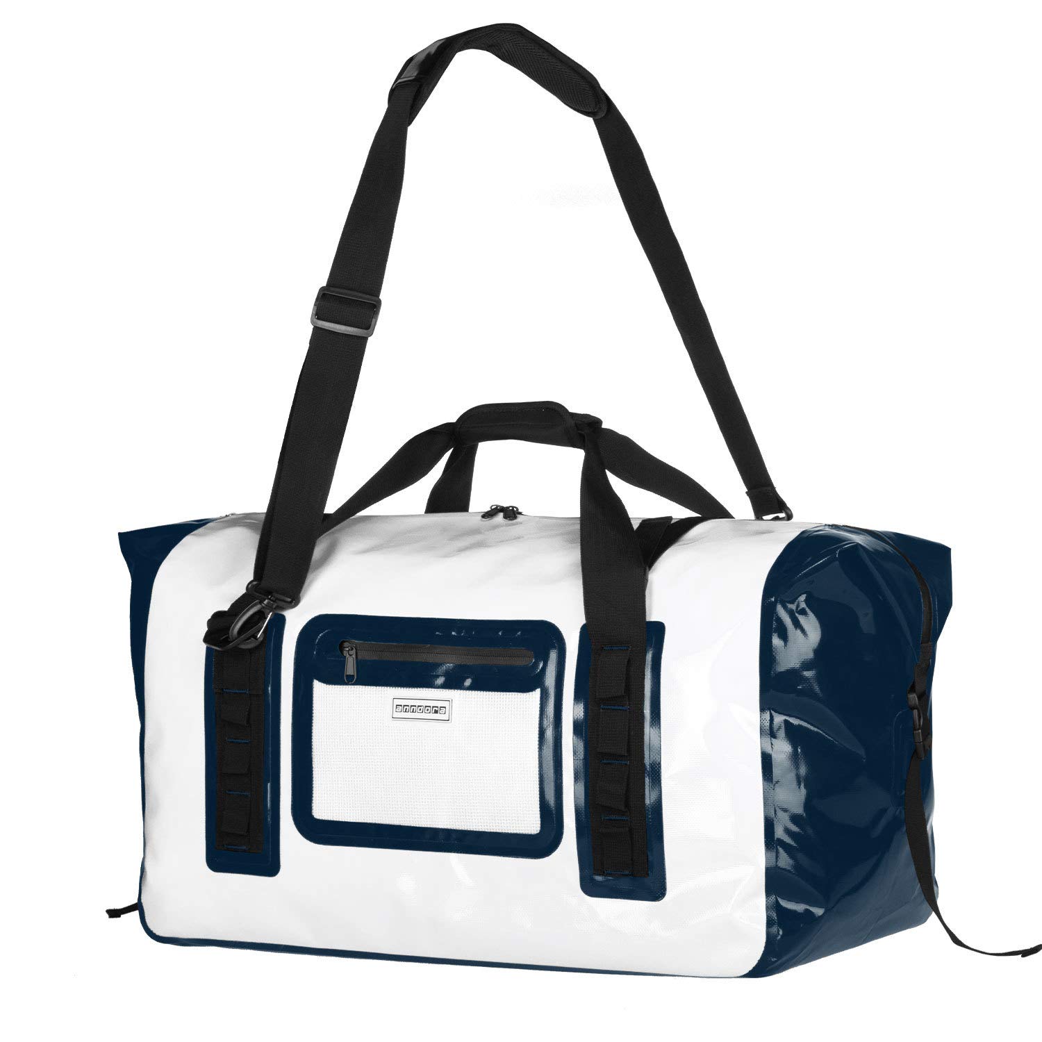 anndora Wasserfeste Reisetasche 70 L Sporttasche Segeltasche wasserdicht Weiß - Dry Bag