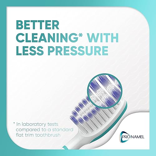 Miniatura 5 de Sensodyne Pronamel Cepillo de dientes mediano, proporciona protección de esmalte dental y limpia mejor con menos presión, 4 unidades