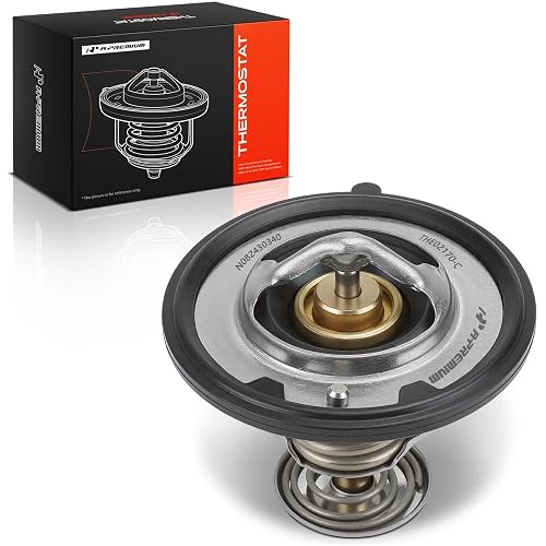A-Premium Engine Coolant Thermostat Compatible with Honda Accord, Odyssey, Pilot & Hyundai Santa Fe & Kia Amanti & Toyota Tundra & Nissan Pathfinder & Acura MDX & Chrysler Sebring & Dodge & Lexus