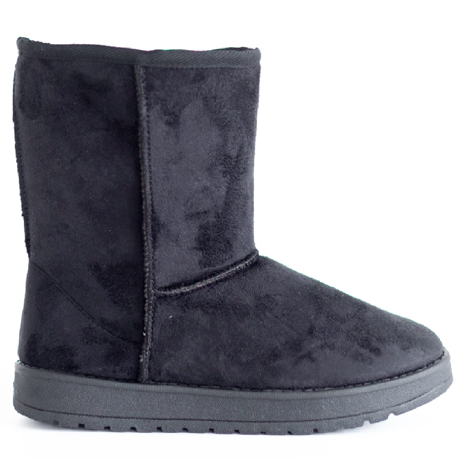 Sole Londonwomens Ladies Flat Warm Winter Fur Lined Ankle Snugg