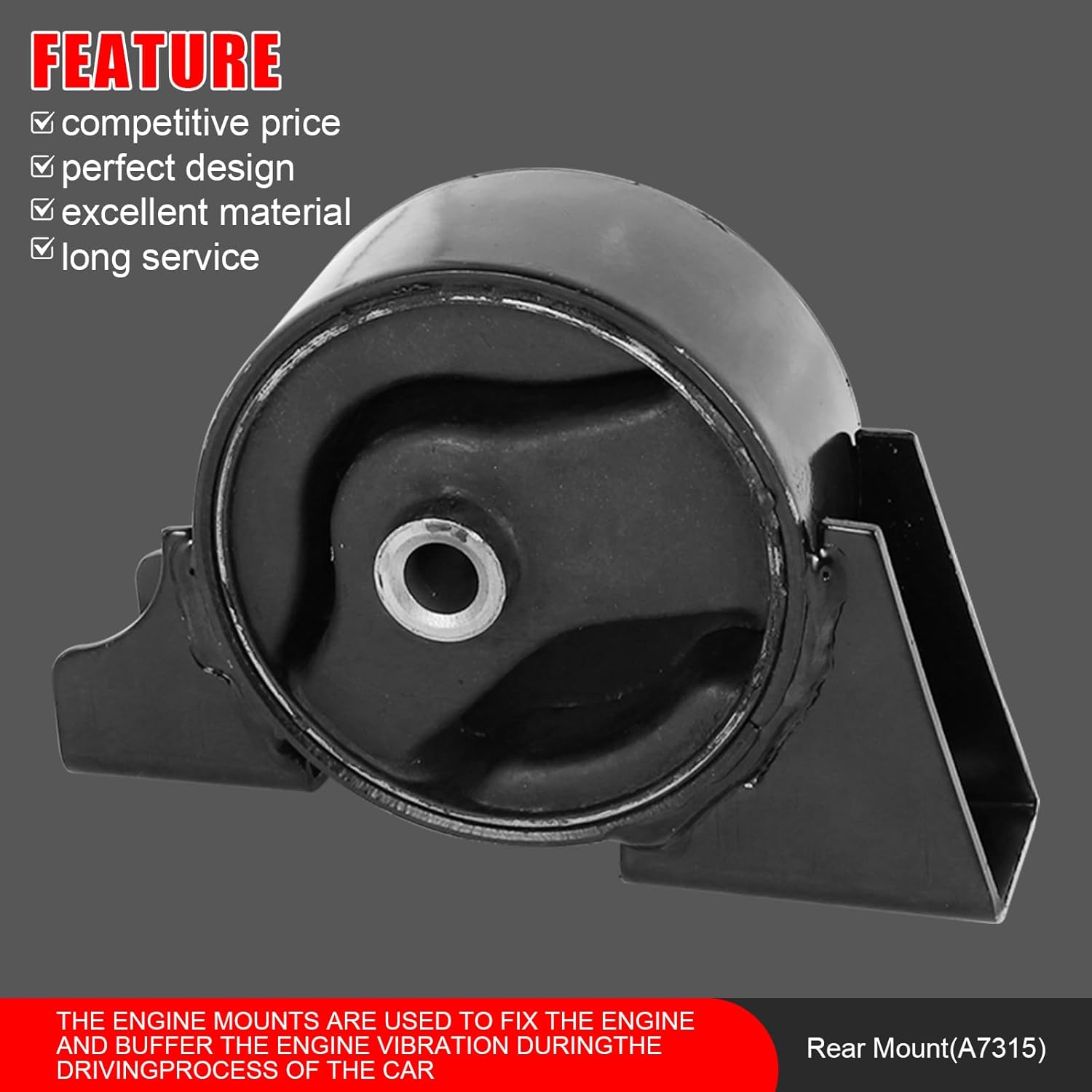 4Pcs Front Right Rear Engine and Trans Mount Compatible with Nissan 2000 2001 2002 2003 2004 2005 2006 Sentra 1.8L Automatic Transmission Replace A4305 A7314 A7315 A4301