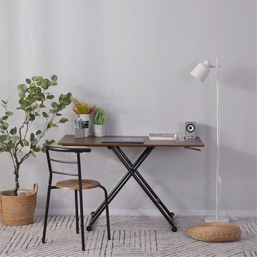 食卓 ガス圧昇降式テーブル ローテーブル キャスター付き 折