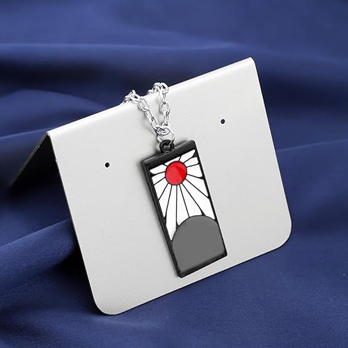 Miniatura 4 de FAADBUK Demon Anime Inspired Jewelry Tanjiro Necklace & Keychain Tanjirou Anime Cosplay Gifts