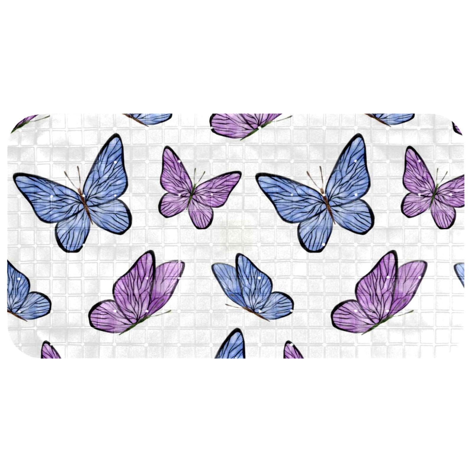 Tapis de bain violet Bennigiry tapis douche salle de sport