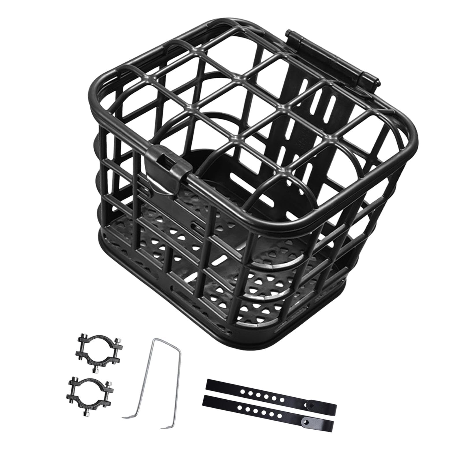 rockible Kids Mountain Bike Front Basket Bicycle Front Basket Practical, Large Capacity, Sturdy Accessories Hanging for Biking Outdoor, Pp, 31cmx22.5cmx21.1cm