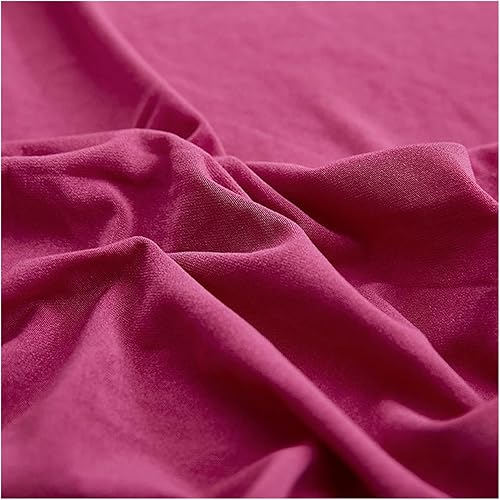 AISHANBAIHUODIAN - Funda de cojín elástica de color sólido, fundas decorativas para sofá, casa canapé (color : rojo rosa, especificación: normal 3