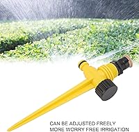Vista 5 de Sistema de riego automático de 360 grados, aspersor de jardín de ajuste múltiple para césped al aire libre, jardín, patio, césped, riego