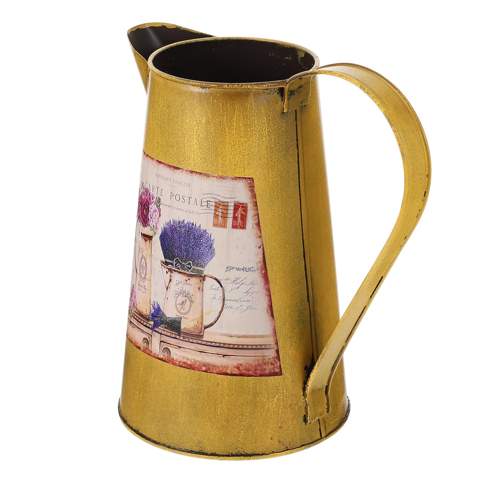 Vase en fer forgé style délicat et ancien pour fleurs