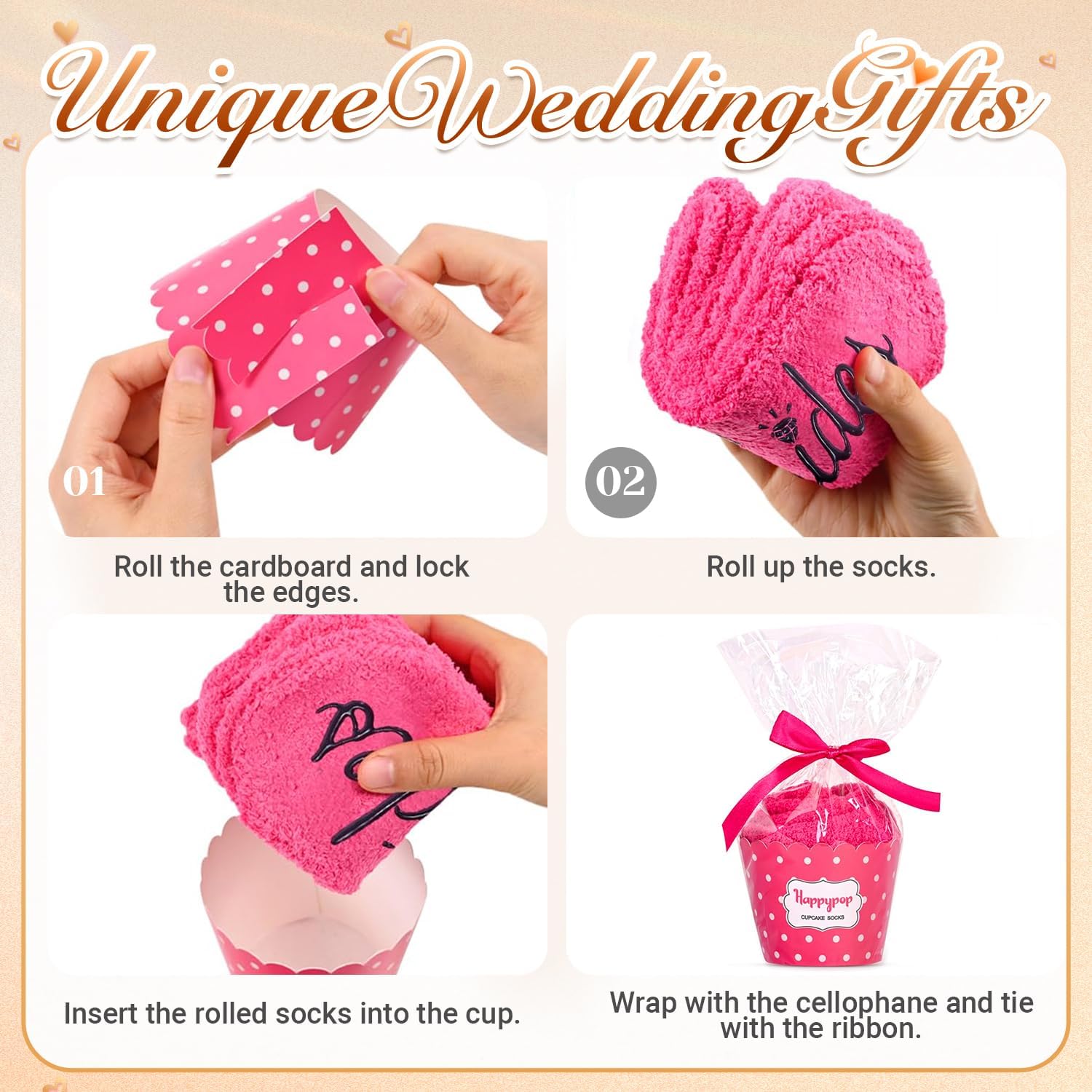 HAPPYPOP Wedding Socks Gifts - Bride, Bridesmaid, Mother of Groom & Bride - Image 2