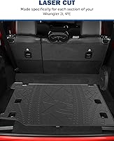 Vista 5 de JOYTUTUS Alfombrilla de carga compatible con Wrangler JL 4XE, Alfombrilla de Maletero de Protección para Todo Clima Forros de Carga Resistente