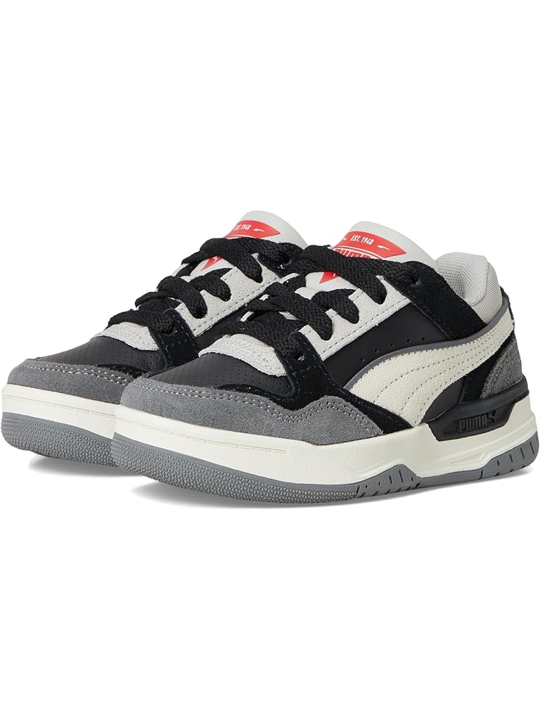 Gray PUMA Rebound Layup Shoes (Little Kid)