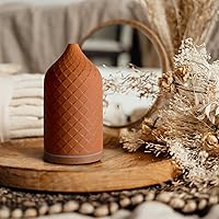 Vista 2 de Essential Oil Diffuser for Home, Ceramic Aromatherapy Diffuser for Essential Oils, 120ml Oil Diffuser with Waterless Auto-Off and 7 LED Lights for