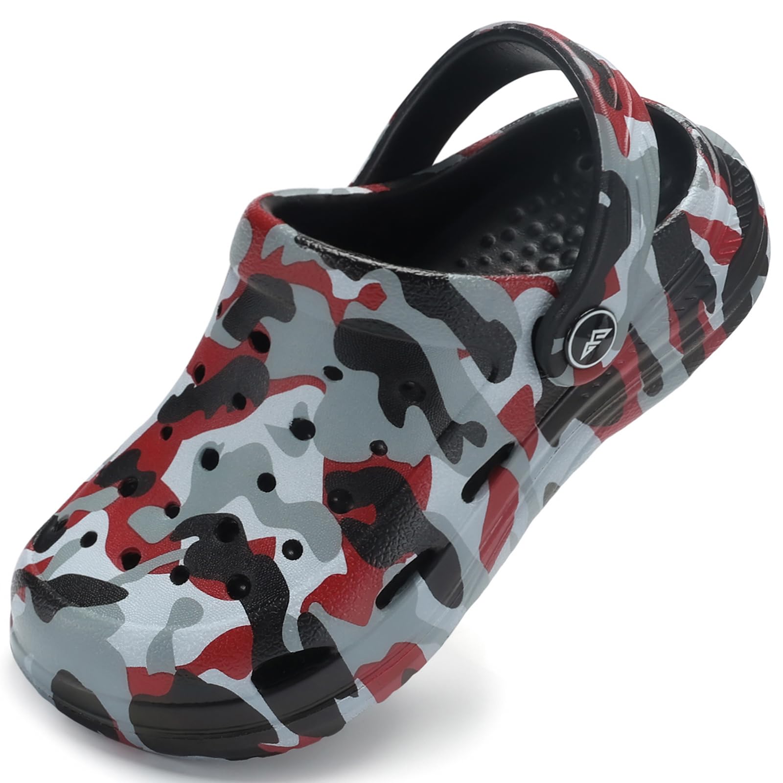 Kids Tie Dye Garden Clogs for Boys Girls | Lightweight Slip-On Water Shoes with Arch Support